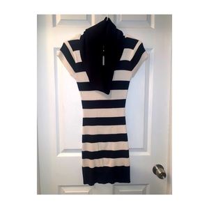 Black & White Cozy Dress
